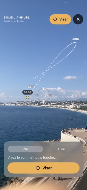 Aim · Crosshair on the coast — SOLAR, fr-FR
